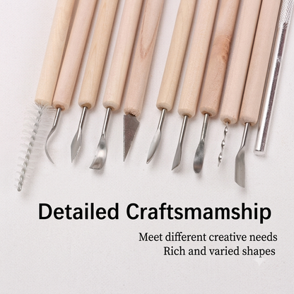 43Pcs Pottery Clay Sculpting Tool Set