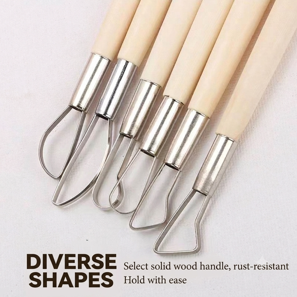 43Pcs Pottery Clay Sculpting Tool Set